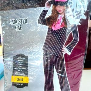 Gangster gal, Childs Halloween costume size large 12 to 14